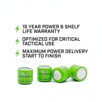 Viridian Tactical Energy 1/3N Batteries, Green 3.0 Volts - 3500002