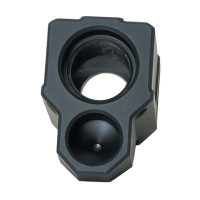 Faxon Firearms FFPACOMPDSG02 EXOS-543 Compensator for Gen 4 Black Anodized Aluminum 1/2"x28 Threads 1.10" OAL 9mm