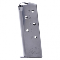 Kimber 1200163A Micro Magazine 6rd Silver Stainless Steel Magazine