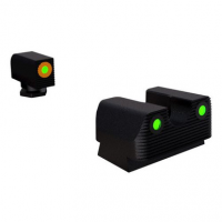 Rival Arms Night Sights for G17/G19, Green Tritium Orange Outline - RA1A231G