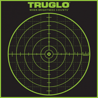 TruGlo Tru-See Grid Self-Adhesive Heavy Paper Target, Black/Green 12"x12" 12 Pack - TG10A12