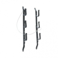 Allen 18520 Steel Three Gun Locking Truck Window Rack 3 Rifle/Shotgun Black Steel