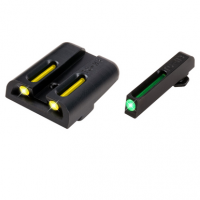 TruGlo TFO Green/Tritium/Fiber Optic Front Sight-Yellow/Tritium/Fiber Optic Rear Sight Glock 20/21 - TG131GT2Y