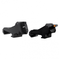 XS Sights XTI2 45 Degree Offset BUIS Non-Tritium Set, Black Orange Front White Stripe Rear for AR-15 - AR00081N