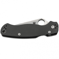 Spyderco C81GPDGY2 Para Military 2 3.47" Folding Plain Satin Maxamet Steel Blade/Dark Gray Textured G10 Handle Includes Pocket Clip