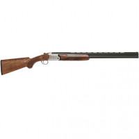 Chiappa Firearms 202AE 12 Gauge Break Open Shotgun with 28" Black Chrome Lined Vent Rib Barrel, Nickel-Plated Engraved Aluminum Receiver, and Fixed Walnut Stock - 930.378