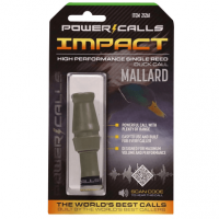 Power Calls Impact Game Call, OD Green Polycarbonate/Acrylic Open Call Single Reed Attracts Mallards - 21261