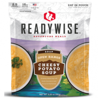 ReadyWise Outdoor Food Kit Open Range Cheesy Potato Soup, 2.5 Servings In A Resealable Pouch, 6 Per Case - RW05010