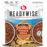 ReadyWise Outdoor Food Kit High Plateau Veggie Chili Soup, 2.5 Servings In A Resealable Pouch, 6 Per Case - RW05011