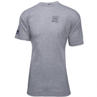 Glock We've Got Your Six Tee Shirt, Gray 2XL Cotton/Polyester Short Sleeve - AP95684