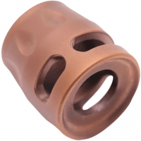 True Precision Inc Micro Compensator S-Type, Copper 416R Stainless Steel 1/2"x28 Threads 9mm/380 ACP - TPSMICROC