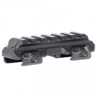 Reptilia LLC 6 Slot RMU Mount, Black 7075-T6 Aluminum Mil-Spec 1913 Picatinny Rail Mount - 100271