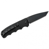 Boker Kalashnikov Knife, 3.35" Tanto Plain Black D2 Steel Blade Aluminum Handle - 01KALS101