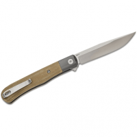 Boker Trapper Knife, 3.23" Plain Nitro-V Blade Micarta Handle - 01BO930