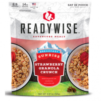 ReadyWise Outdoor Food Kit Sunrise Strawberry Granola Crunch, 2.5 Servings, Resealable Pouch, 6 Per Case - RW05007