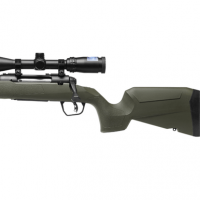 Savage Arms Axis 2 XP Combo Rifle, 20" Matte Black Sporter Barrel & Drilled & Tapped Carbon Steel Receiver Fixed Matte OD Green Synthetic Stock Left Hand Compact 4+1rd 243 Win - 32237