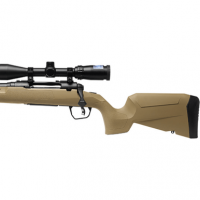 Savage Arms Axis 2 XP Combo Rifle, 18" Matte Black Heavy Sporter Barrel & Drilled & Tapped Carbon Steel Receiver Fixed Matte FDE Synthetic Stock Boresighted 3-9x40mm Left Hand Compact 4+1rd 350 Legend - 32248