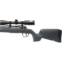 Savage Arms Axis 2 XP Combo Rifle, 18" Matte Black Heavy Sporter Barrel & Drilled & Tapped Carbon Steel Receiver Fixed Matte Gray Synthetic Stock Left Hand Boresighted 3-9x40mm Compact 4+1rd 350 Legend - 32255