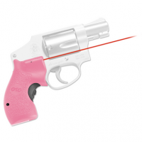 Crimson Trace LG-105 Pink Lasergrips Red Laser for Smith & Wesson J-Frame Round Butt - 0134801