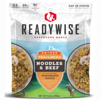 ReadyWise Trailhead Noodles & Beef 2.5 Servings in Resealable Pouch - 6 Per Case - RW05004