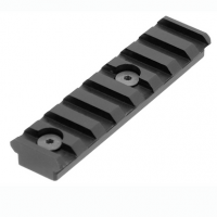 UTG Pro 3.14" KeyMod Picatinny Rail Section 8 Slots Black Anodized - MTURS04M