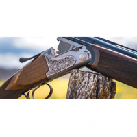 Rizzini USA BR110 Light Luxe Shotgun, 28" Chrome Lined Vent Rib Barrel Motif Scroll Engraving Turkish Walnut Pistol Grip Stock & Rounded Forend Includes 5 Nickel Coated Flush Choke Tubes 2rd O/U 16 Gauge - 11021628