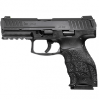 HK VP40 Pistol, 4.09" Black Steel Barrel Black Cerakote Serrated Steel Slide Black Polymer Frame w/Picatinny Rail Black Interchangeable Backstrap Grip 10+1rd 40 S&W - 81001161