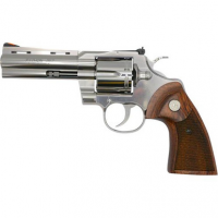 Colt Mfg PYTHONSP4WTS Python 357 Mag 6rd 4.25" Overall Stainless Steel with Walnut Target Grip