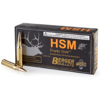 HSM 24395VLD Trophy Gold Extended Range 243 Win 95 gr Berger Hunting VLD Match 20 Per Box