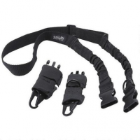 Tac Six 8911 Citadel Single & Double Point Sling Black Webbing with Snap Hook Attachment 50" Long for MSRs