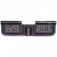 Spike Ejection Port Door AR-15 Laser-Engraved Semper Fidelis Steel Black