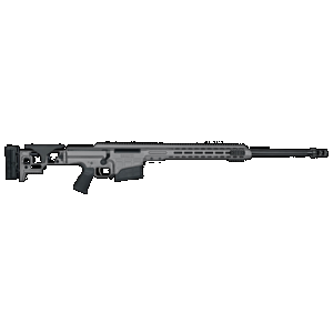 BARRETT 18480 Mrad 338 Lapua Mag 26" 10+1 Gray Gray Folding With Adjustable Lop Stock Black Polymer Grip Right Hand