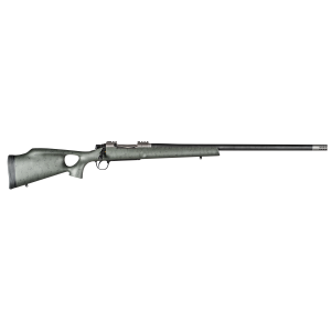 Christensen Arms CA10269815322 Summit TI Full Size 28 Nosler 3+1, 26" Natural Titanium Steel Threaded Barrel, Natural Titanium Aluminum Receiver, Green w/Black Webbing Fixed Thumbhole Stock