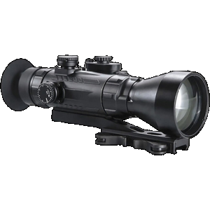 AGM Global Vision 15WP4423474111 Wolverine Pro-4 3APW Night Vision Rifle Scope Matte Black 4x70mm Gen 3 Auto-Gated White Phosphor Illuminated Red Chevron w/Ballistic Drop Reticle