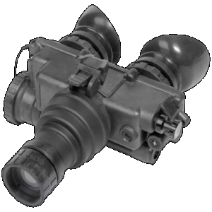 AGM Global Vision 12PV7123284111 PVS-7 3AW1 Night Vision Goggles Black 1x 27mm, Generation 3 White Phosphor Level 1, 64-72 Ip/mm Resolution White Filter