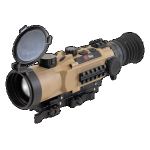 iRay USA HYL50W RICO Hybrid 640 HYL50W Thermal Black/Flat Dark Earth 3x 50mm Multi- 1 BDC/1 DIY/7 Static Reticle, 8x Zoom 384x288, 12 Microns, 90 Hz Resolution