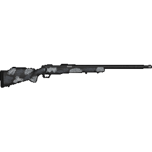 Nosler 44548 M48 Long-Range Carbon 6.5 Creedmoor 4+1 26" Carbon Fiber Wrapped Barrel, Sniper Gray Cerakote Metal Finish, Elite Midnight Camo Manners MCS-T Elite Tac Stock