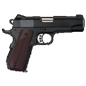 Ed Brown KC18G4 1911 Kobra Carry 45 ACP 7+1 4.25" Stainless Recessed Crown Barrel, Black Gen4 Snakeskin Serrated Carbon Steel Slide & Frame w/Beavertail, Laminate Wood Grip