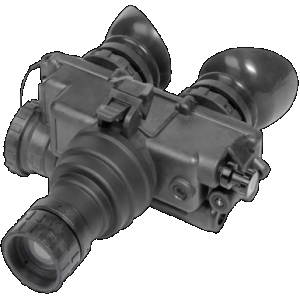 AGM Global Vision 12PV7122283011 PVS-7 NL1 Night Vision Goggles Black 1x27mm Generation 2+ Level 1, 51-64 lp/mm Resolution Green Filter