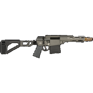 Q LLC The Fix PISTOL, 8.6 Blackout, 8in. Barrel, 30rd, Threaded Barrel Q-Sert Free-Float Handguards, Black SBA3 Brace Black - Gray (FIX8INPISTOL)