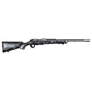 Christensen Arms 8010622200 Ridgeline FFT TI Full Size 6.5 PRC 3+1 20" Stainless Threaded Barrel, Drilled & Tapped Aluminum Receiver, Black w/Gray Accents Fixed Sporter Carbon Fiber Stock,
