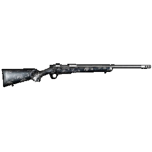 Christensen Arms 8010632800 Ridgeline FFT TI 7mm PRC 3+1 22" Carbon Fiber Threaded Barrel, Stainless Titanium Rec, Black with Gray Accents Stock