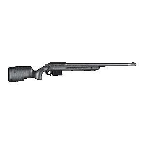 Christensen Arms 8010400500 BA Tactical Long Range 6mm Creedmoor 4+1 24" Carbon Fiber Barrel, Black Nitride Finish, Black with Gray Webbing Stock