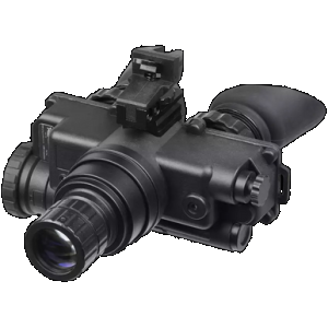 AGM Global Vision 12W7P122153211 Wolf-7 PRO NL1 Night Vision Goggles Black 1x 27mm, Generation 2+ Level 1, 45-54 lp/mm Resolution, Green Filter