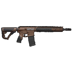 Daniel Defense 0208815126055 DDM4 M4A1 *CA Compliant 5.56x45mm NATO 14.50" 10+1 Mil-Spec Brown Cerakote 6 Position w/SoftTouch Overmolding Stock