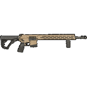 Daniel Defense 0212811090055 DDM4 V7 Pro *CA Compliant 5.56x45mm NATO 18" 10+1, FDE Rec, Black OEM Overmolded Stock & Grip, Geissele Trigger