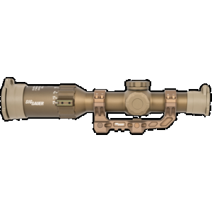 Sig Sauer Electro-Optics SOT61DVO Tango6T DVO Flat Dark Earth 1-6x 24mm 30mm Tube Illuminated DWLR-556 Reticle