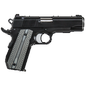 Dan Wesson 01826 V-Bob 45 ACP 8+1 4.25" Stainless Match Grade Barrel, Black Duty Serrated Stainless Steel Slide & Frame w/Beavertail, Black/Gray G10 Grip, Ambidextrous
