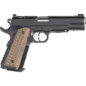 Dan Wesson 01794 Specialist Full Size Frame 10mm Auto 8+1 5" Stainless Match Grade Barrel, Black Duty Optics Ready/Serrated Steel Slide, Black Duty Steel Frame w/Picatinny Rail, Black/Brown G10 Grip