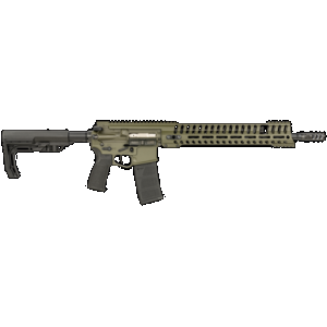 Patriot Ordnance Factory P415 Edge 5.56x45mm NATO 30+1 16.50", OD Green Anodized Rec, Ambi Controls, 3-Port Muzzle Brake, 14.50" MRR M-LOK Handgaurd, Black MFT Minimalist Stock & Engage Grip
